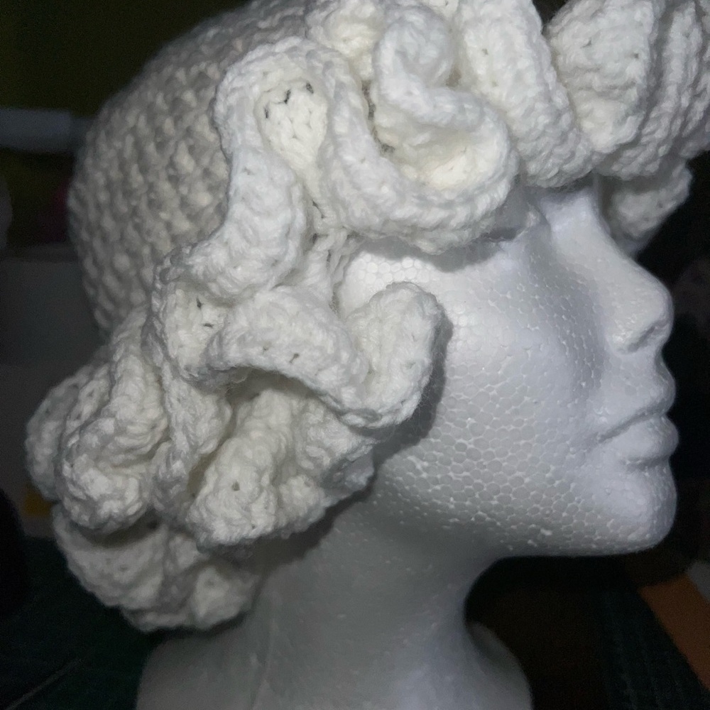 Crochet Ruffle Hat